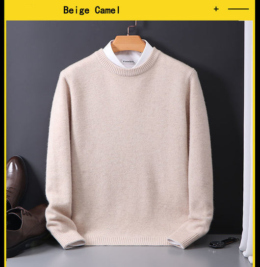 Suéter Holgado para Hombre Cuello Redondo Tejido Base Oversized - Image 33