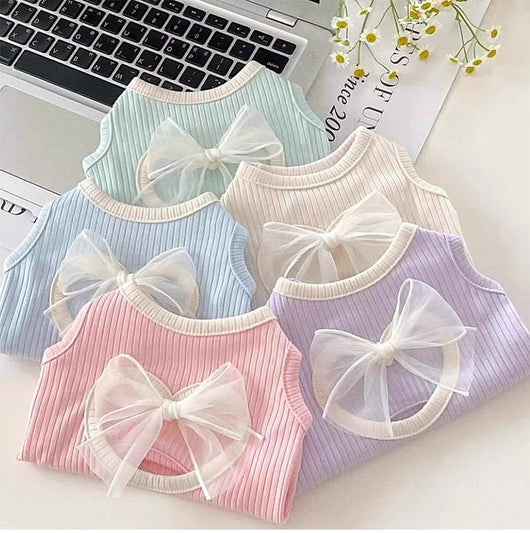 Chaleco Fino Estilo Japonés y Coreano con Moño para Perros Pequeños y Gatos - Image 17