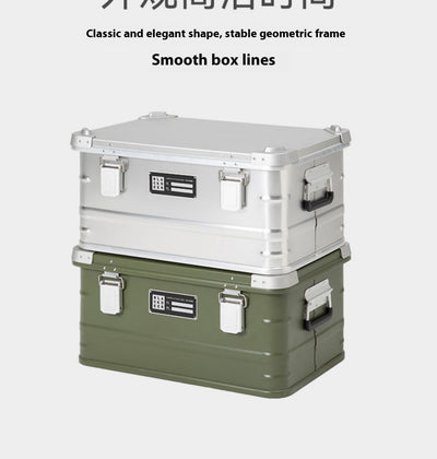 Caja de Almacenamiento Portátil de Aluminio para Camping y Vehículos - Image 19