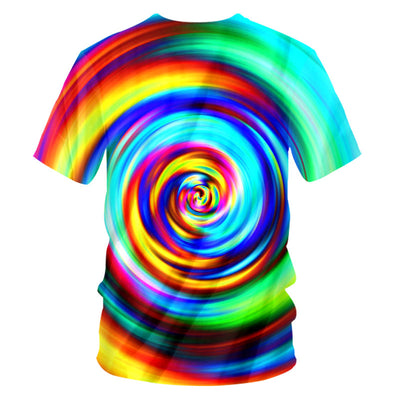 Playera Casual Estampado Psicodélico 3D con Tecnología Transpirable - Image 51