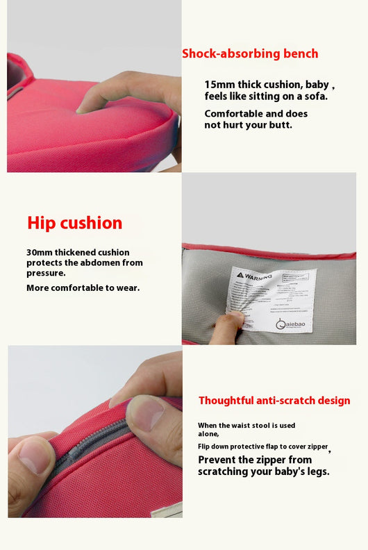 Cargador de Bebé Multifuncional con Cinturón de Algodón y Soporte para Cadera - Image 32