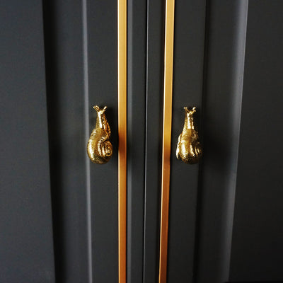 Tirador de Caracol Retro Europeo en Latón para Muebles y Puertas - Image 10