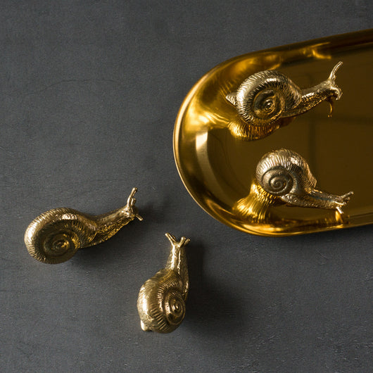 Tirador de Caracol Retro Europeo en Latón para Muebles y Puertas - Image 14