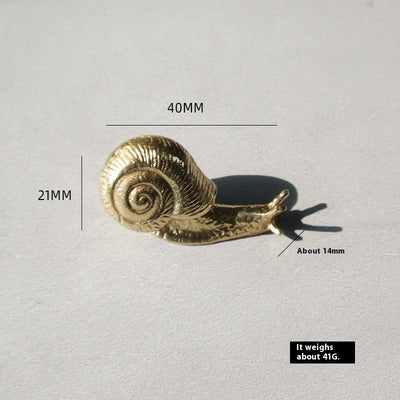 Tirador de Caracol Retro Europeo en Latón para Muebles y Puertas - Image 15