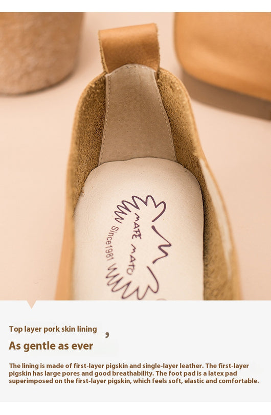 Zapatos Planos de Cuero Vacuno para Mujer - Diseño Minimalista - Image 14