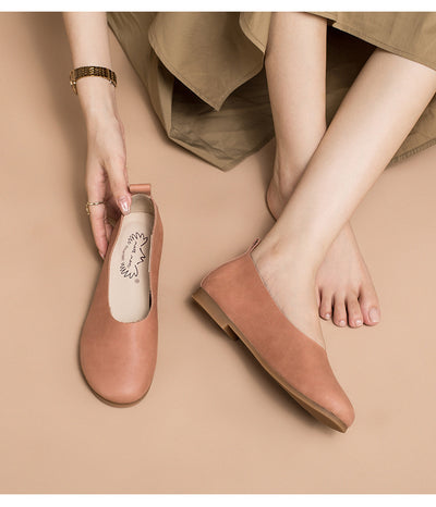 Zapatos Planos de Cuero Vacuno para Mujer - Diseño Minimalista - Image 18