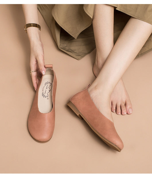 Zapatos Planos de Cuero Vacuno para Mujer - Diseño Minimalista - Image 18