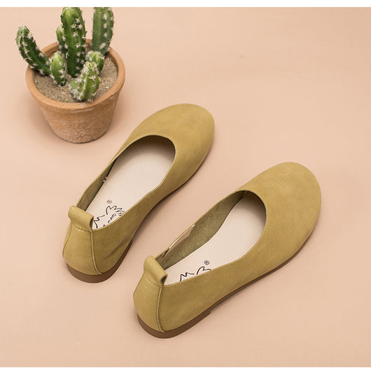 Zapatos Planos de Cuero Vacuno para Mujer - Diseño Minimalista - Image 21