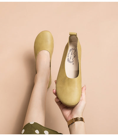 Zapatos Planos de Cuero Vacuno para Mujer - Diseño Minimalista - Image 23