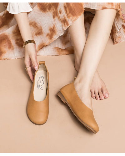 Zapatos Planos de Cuero Vacuno para Mujer - Diseño Minimalista - Image 25
