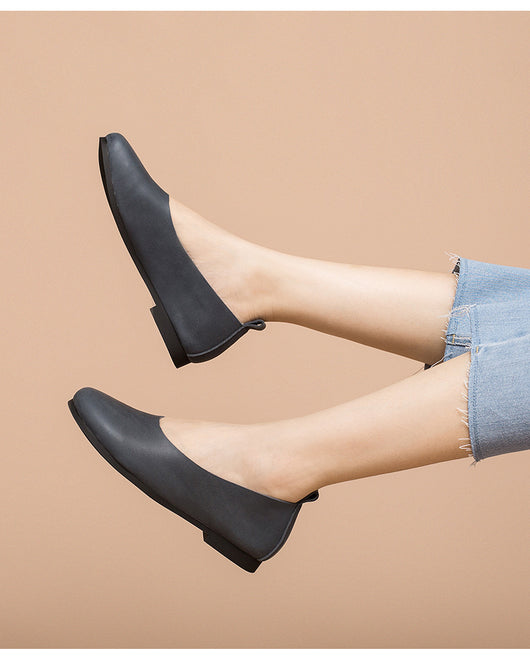 Zapatos Planos de Cuero Vacuno para Mujer - Diseño Minimalista - Image 30