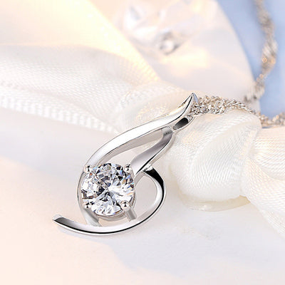 Collar de Plata 925 con Colgante Diamante - Joyería Coreana para Mujer - Image 13
