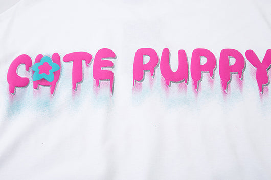 Camiseta Suelta Estampado Graffiti Cartoon para Hombre - Image 24