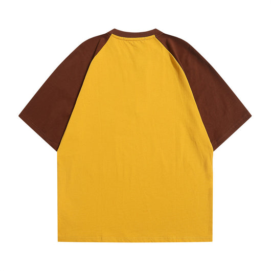 Playera Raglan Hombre Contraste de Colores Patchwork - Image 24