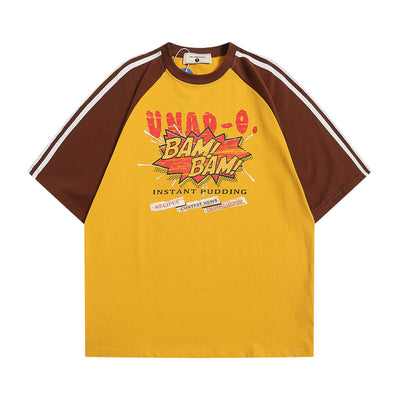 Playera Raglan Hombre Contraste de Colores Patchwork - Image 28