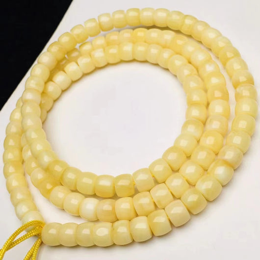 Cuentas de Buda de Cera de Abeja Natural Corte Recto - Accesorios Artesanales - Image 17