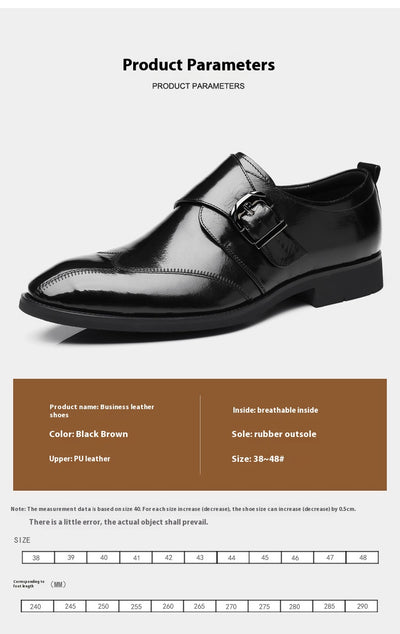 Zapatos de Cuero Casuales para Hombre con Hebilla y Bordado Termocrómico - Image 25