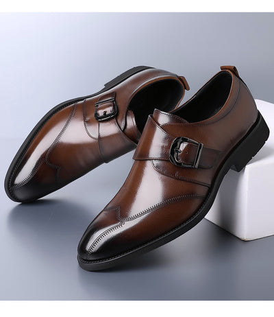 Zapatos de Cuero Casuales para Hombre con Hebilla y Bordado Termocrómico - Image 27