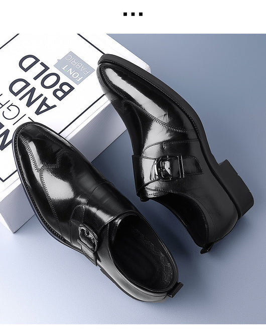 Zapatos de Cuero Casuales para Hombre con Hebilla y Bordado Termocrómico - Image 28