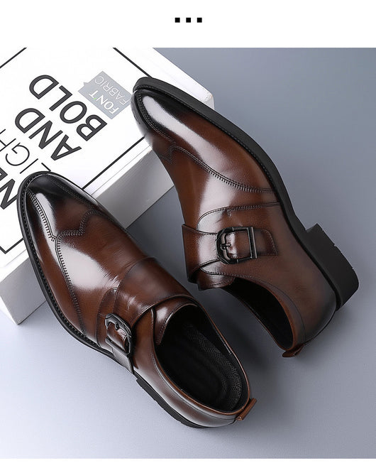Zapatos de Cuero Casuales para Hombre con Hebilla y Bordado Termocrómico - Image 29