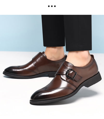 Zapatos de Cuero Casuales para Hombre con Hebilla y Bordado Termocrómico - Image 30