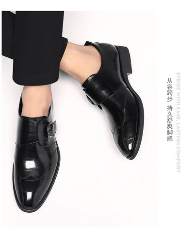 Zapatos de Cuero Casuales para Hombre con Hebilla y Bordado Termocrómico - Image 33