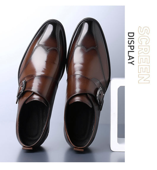 Zapatos de Cuero Casuales para Hombre con Hebilla y Bordado Termocrómico - Image 35