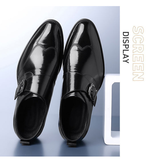 Zapatos de Cuero Casuales para Hombre con Hebilla y Bordado Termocrómico - Image 41