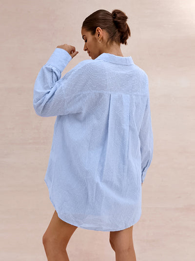 Conjunto Suelto de Shorts y Blusa Jacquard para Mujer - Image 9