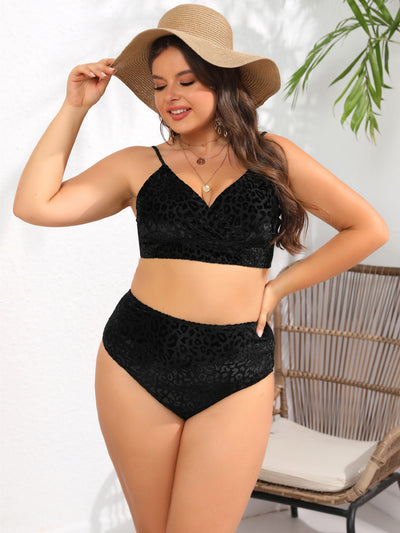 Bikini con Estampado Leopardo Verde y Tirantes Ajustables - Image 25