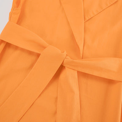 Conjunto Dos Piezas Naranja con Corpiño de Encaje y Cordones para Mujer - Image 8