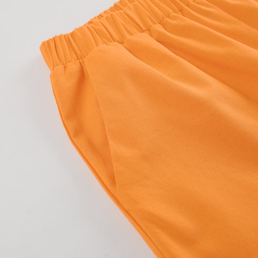 Conjunto Dos Piezas Naranja con Corpiño de Encaje y Cordones para Mujer - Image 19