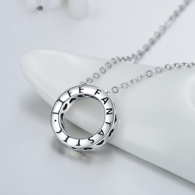 Collar Colgante de Plata Esterlina 925 con Diamantes Redondos - Image 7
