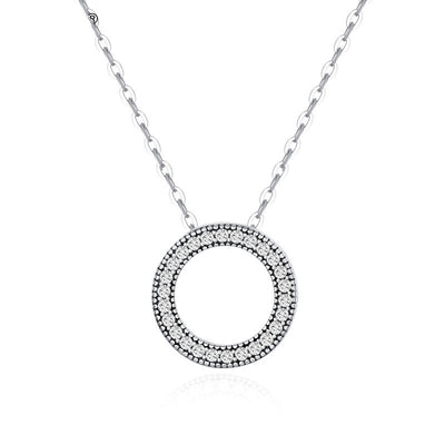 Collar Colgante de Plata Esterlina 925 con Diamantes Redondos - Image 10