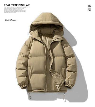 Abrigo Hoodie Acolchado para Hombre - Chaqueta de Invierno Cálida y Casual - Image 28