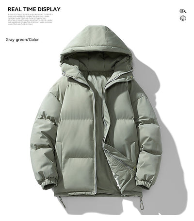 Abrigo Hoodie Acolchado para Hombre - Chaqueta de Invierno Cálida y Casual - Image 37