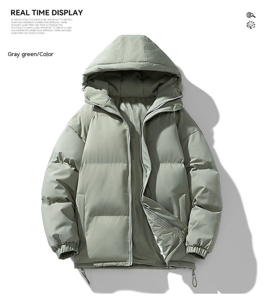 Abrigo Hoodie Acolchado para Hombre - Chaqueta de Invierno Cálida y Casual - Image 37