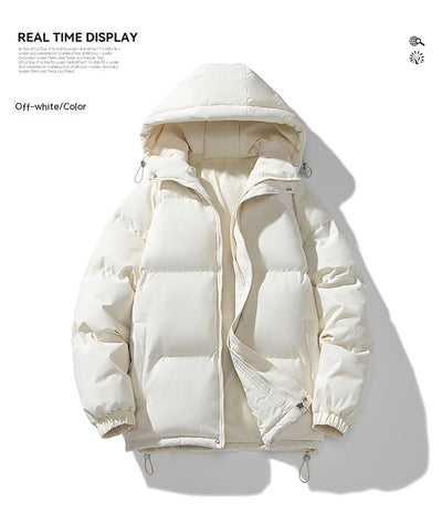 Abrigo Hoodie Acolchado para Hombre - Chaqueta de Invierno Cálida y Casual - Image 38