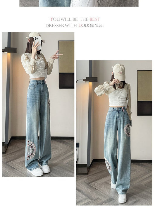 Jeans Rectos con Bordado de Diseño Premium - Image 13