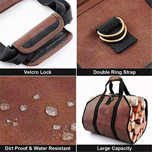 Bolsa Portátil para Leña Exterior Resistente y Duradera - Image 13