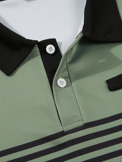 Camisa Casual a Rayas con Bolsillo en el Pecho para Hombre - Image 26