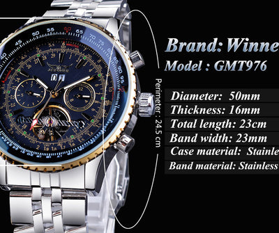 Reloj Mecánico Tourbillon Hueco de Diseño Casual con Esfera Grande - Image 6