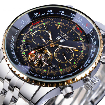 Reloj Mecánico Tourbillon Hueco de Diseño Casual con Esfera Grande - Image 13