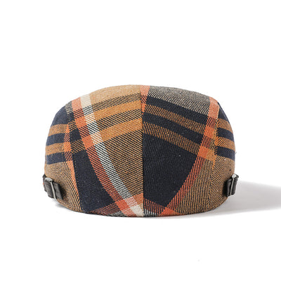 Gorra de Cuadros Artística de Algodón Retro - Image 9
