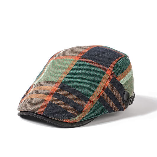 Gorra de Cuadros Artística de Algodón Retro - Image 13
