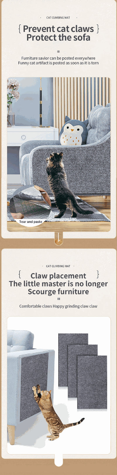 Milky White pet cat camping pad with a ribbed texture, made from wear-resistant polyester. - Image 16