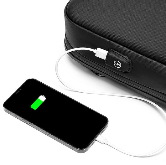 Bolsa Crossbody para Hombre con Carga USB, Impermeable y Antirrobo - Compatible con iPad 10.2" - Image 15