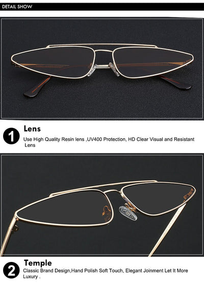 Gafas de Sol Vintage con Doble Marco Metálico - Image 19