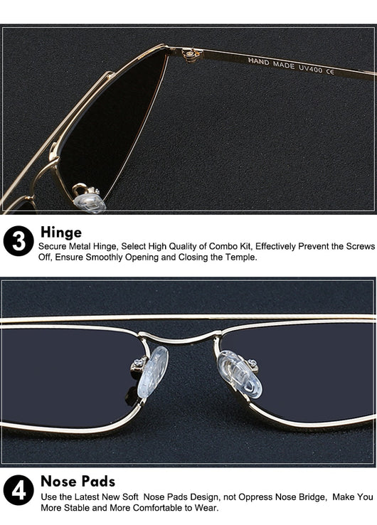 Gafas de Sol Vintage con Doble Marco Metálico - Image 20