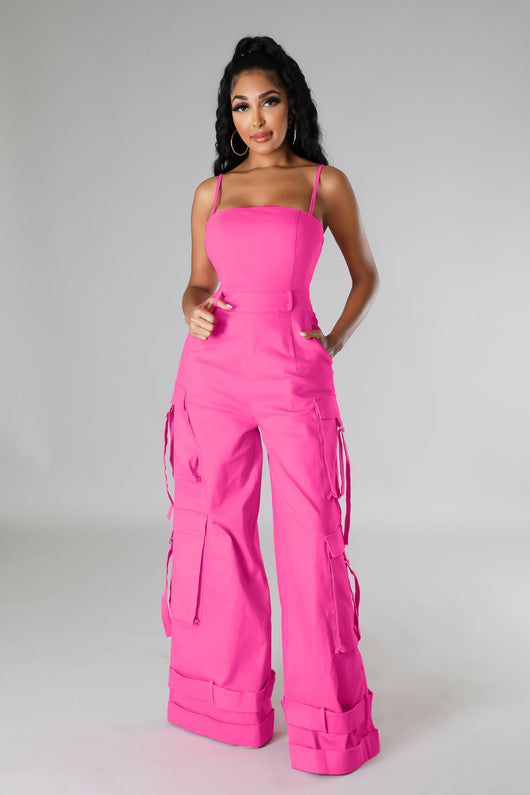 Jumpsuit de Trabajo para Mujer con Bolsillos Múltiples y Pierna Ancha - Image 34